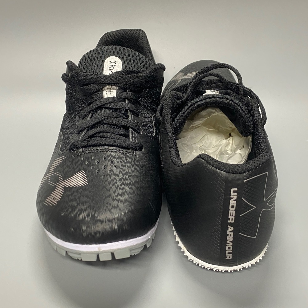 Under Armour Kick Sprint 3 Mens 9.5 Black Like New Track Spikes 3025461-002 - Picture 10 of 15
